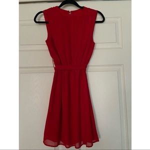 Small Boutique Red Tie Mini Dress [Size: Small]